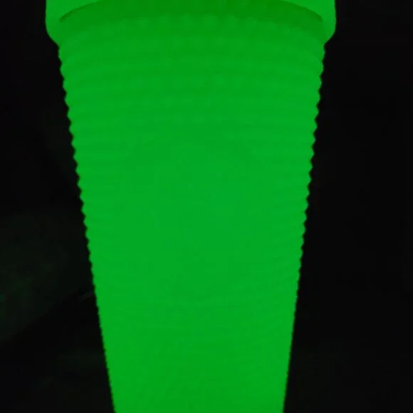 Starbucks 2022 Halloween Studded Glow Tumbler Lemongrass (Green) 16 oz. Grande - Picture 5 of 13